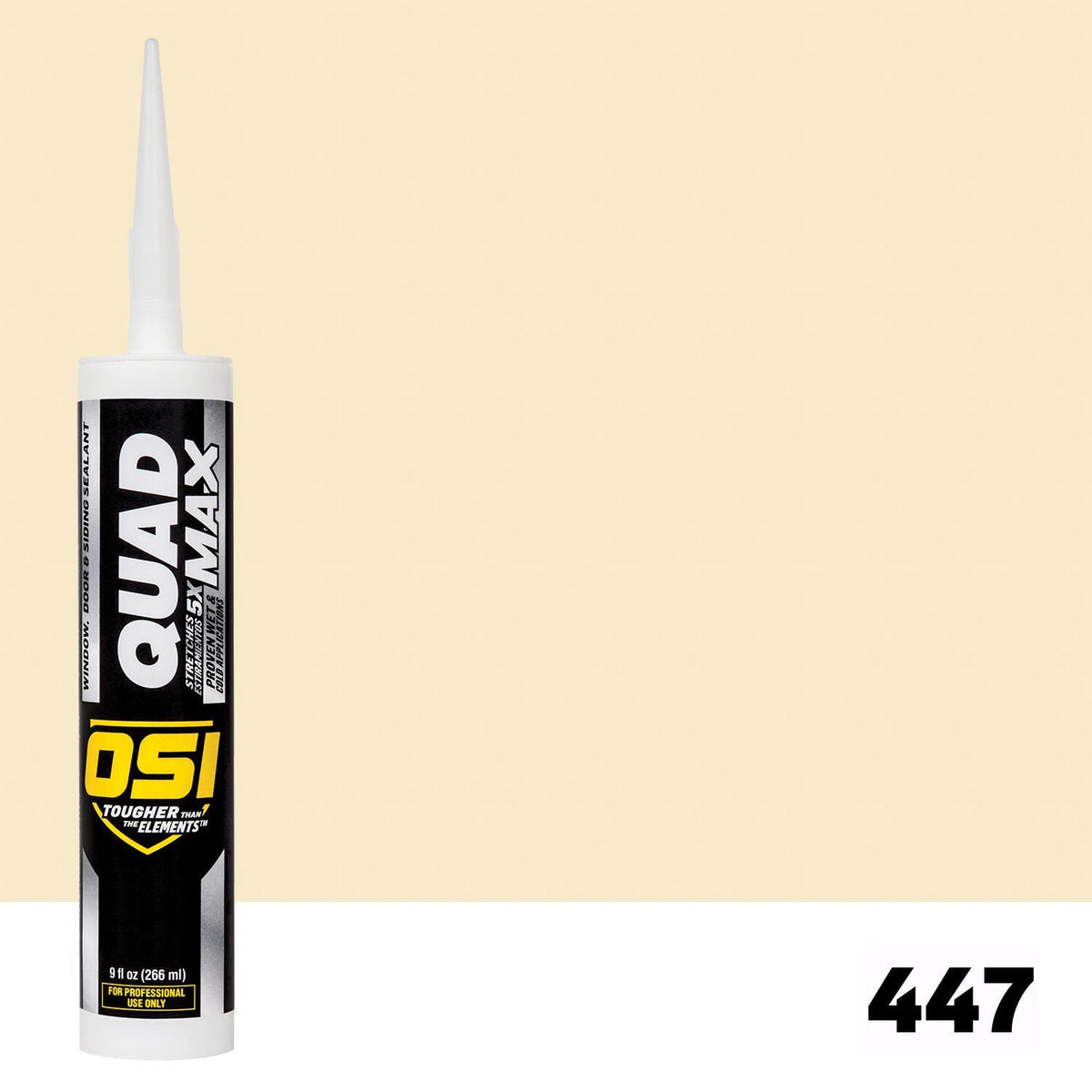 OSI QUAD MAX 447 Paintable Window, Door & Siding SealantFREE CAULK GUN $25Value | IDH# 1869406