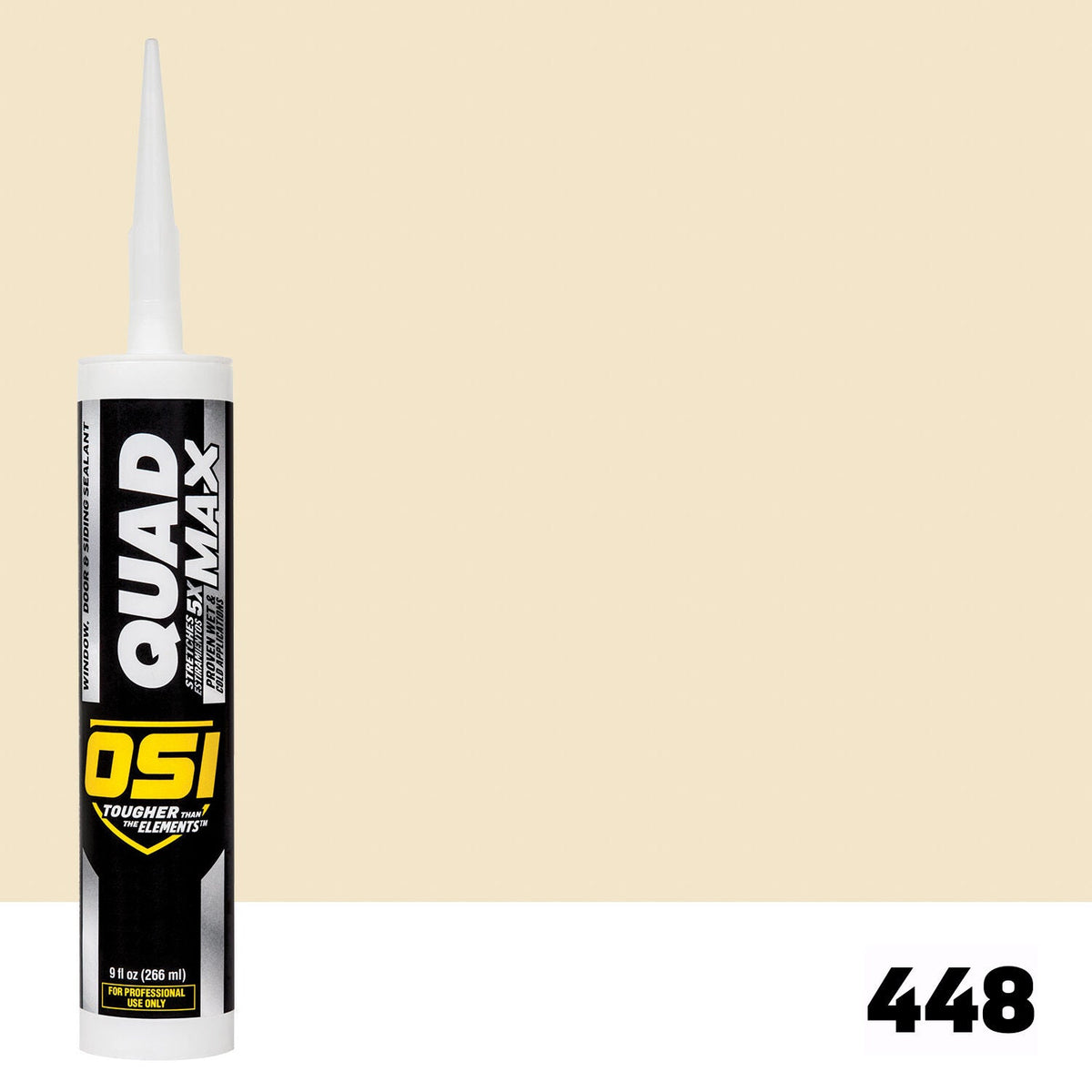 OSI QUAD MAX 448 Paintable Window, Door & Siding SealantFREE CAULK GUN $25Value | IDH# 1869407
