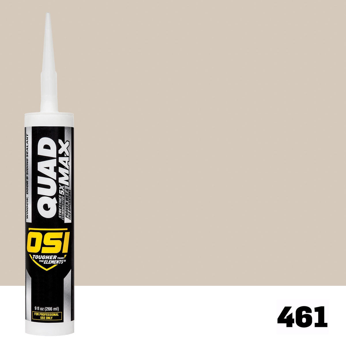 OSI QUAD MAX 461 Paintable Window, Door & Siding SealantFREE CAULK GUN $25Value | IDH# 1869417