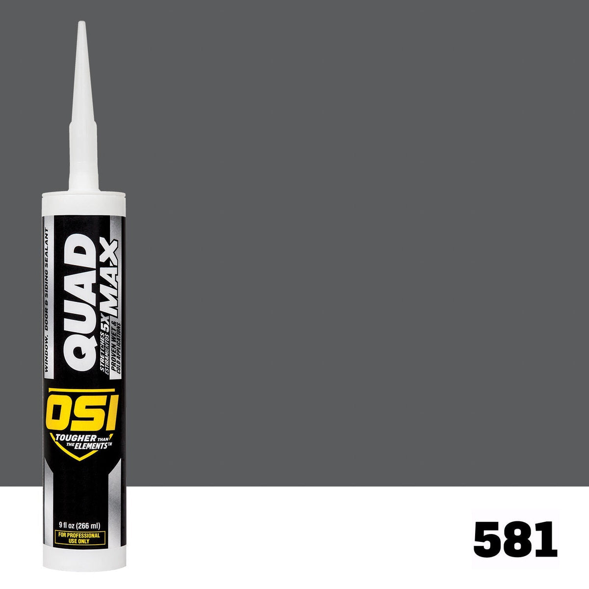 OSI QUAD MAX 581 Paintable Window, Door & Siding SealantFREE CAULK GUN $25Value | IDH# 2559098