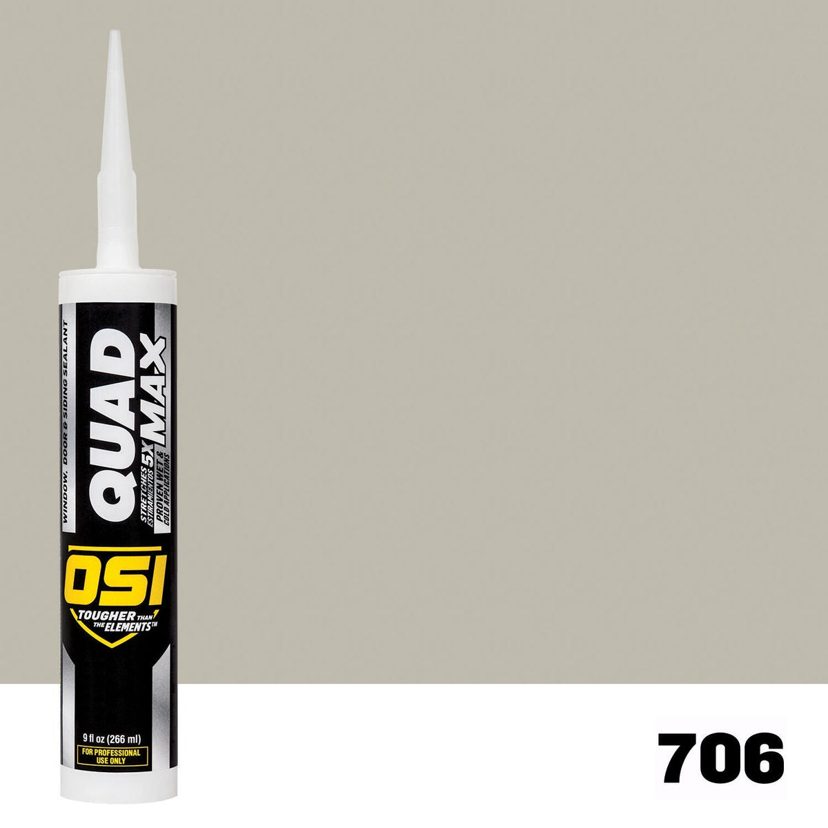 OSI QUAD MAX 706 Paintable Window, Door & Siding SealantFREE CAULK GUN $25Value  | IDH# 1869681