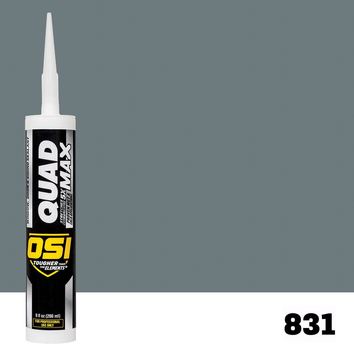 OSI QUAD MAX 831 Paintable Window, Door & Siding SealantFREE CAULK GUN $25Value | IDH# 1869747