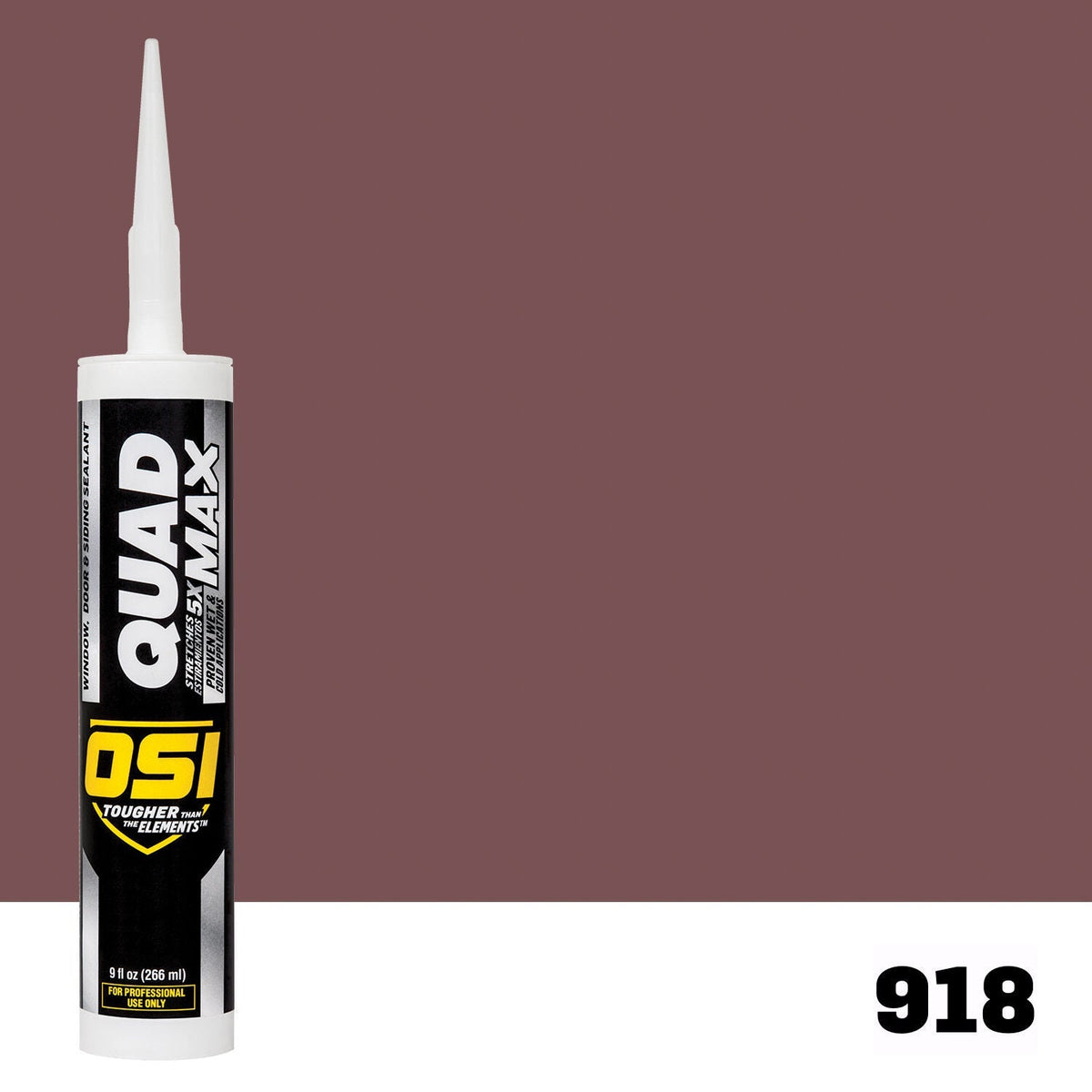 OSI QUAD MAX 918 Paintable Window, Door & Siding SealantFREE CAULK GUN $25Value  | IDH# 1869783