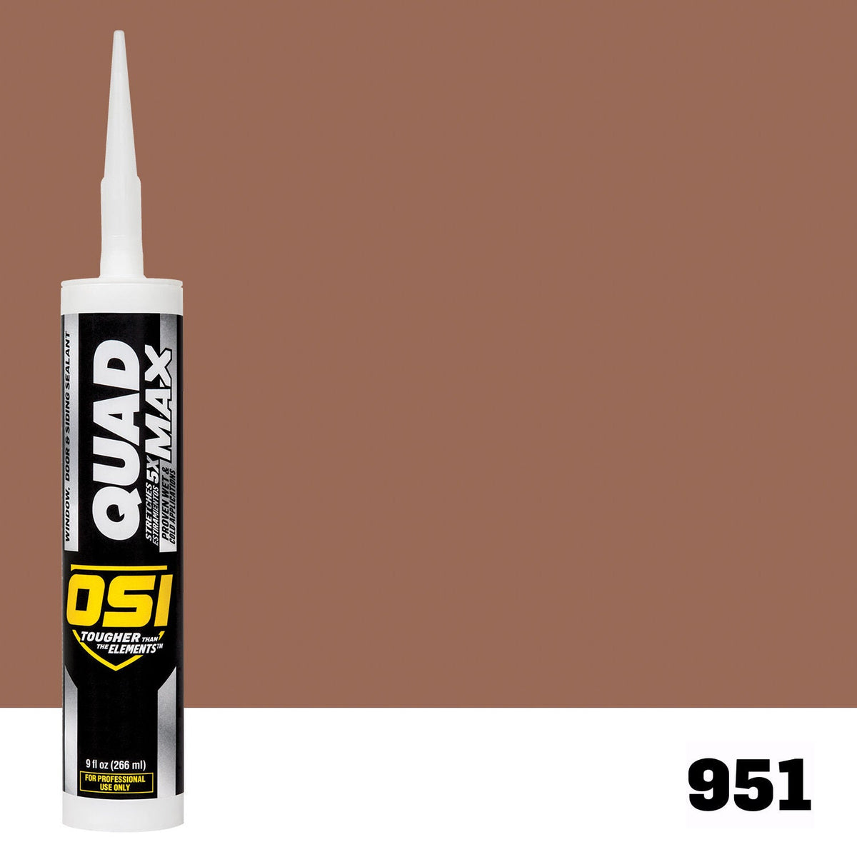 OSI QUAD MAX 951 Paintable Window, Door & Siding SealantFREE CAULK GUN $25Value | IDH# 1869797