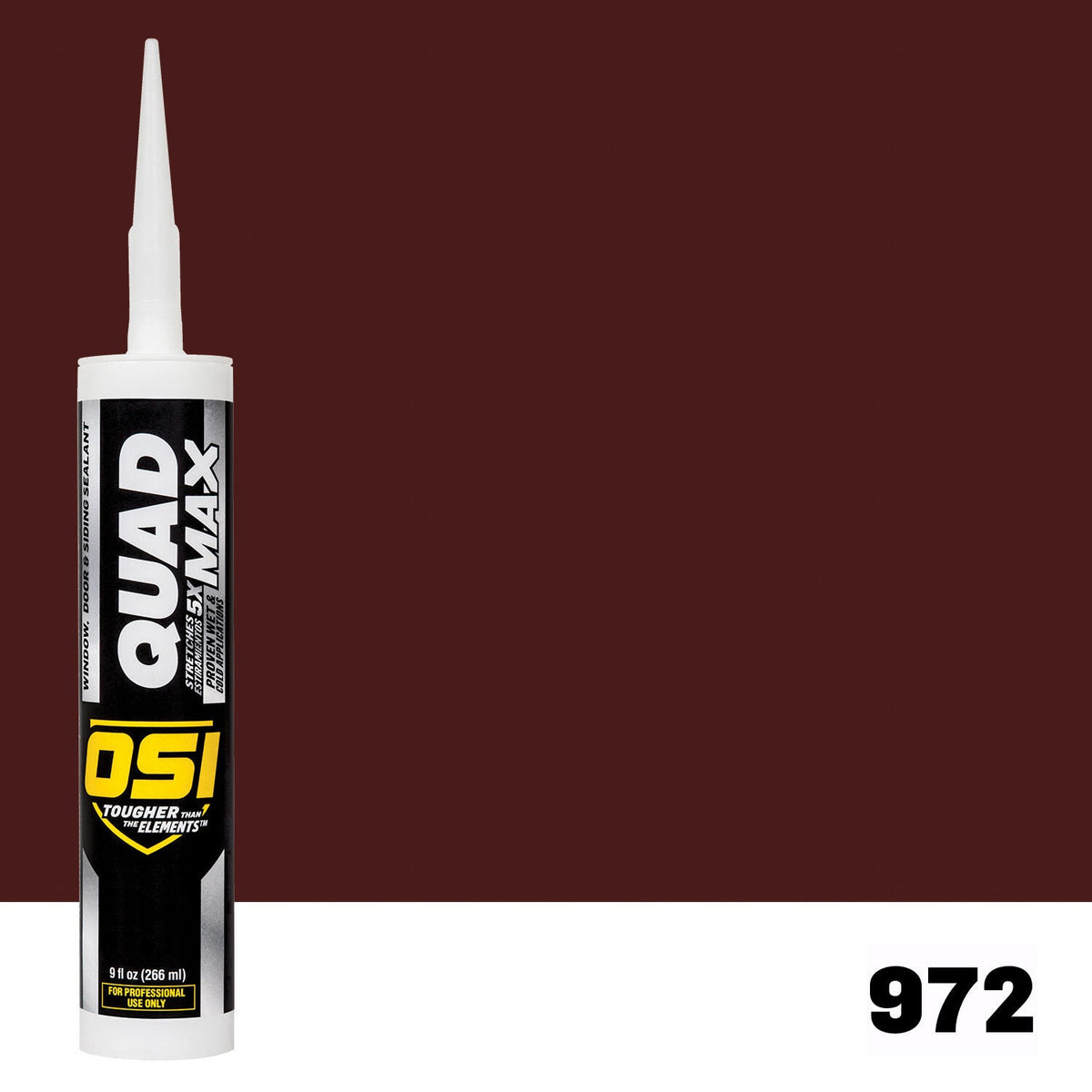 OSI QUAD MAX 972 Paintable Window, Door & Siding SealantFREE CAULK GUN $25Value | IDH# 1945049