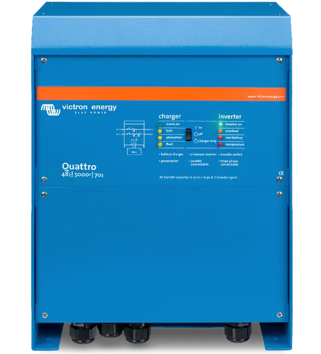 VICTRON Quattro 48/5000/70-100/100 5kVA (4kW) 48V Off-grid Hybrid Inverter Charger