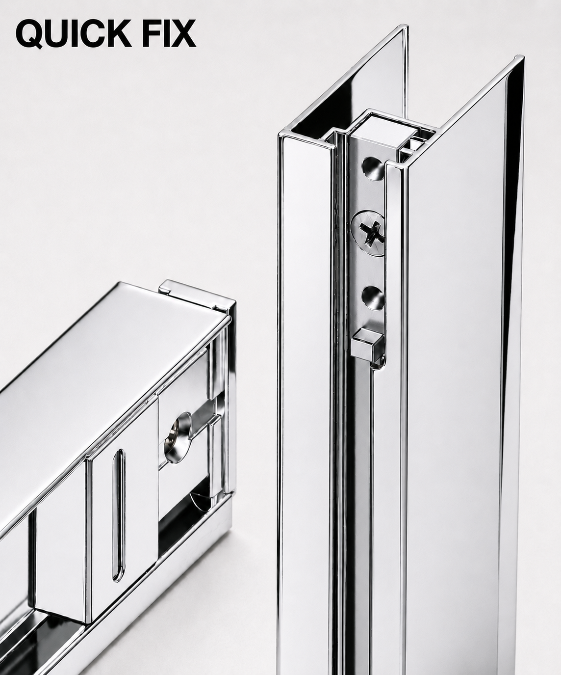 Solis 6mm Glass Sliding Door Quadrant Shower Enclosure - Chrome