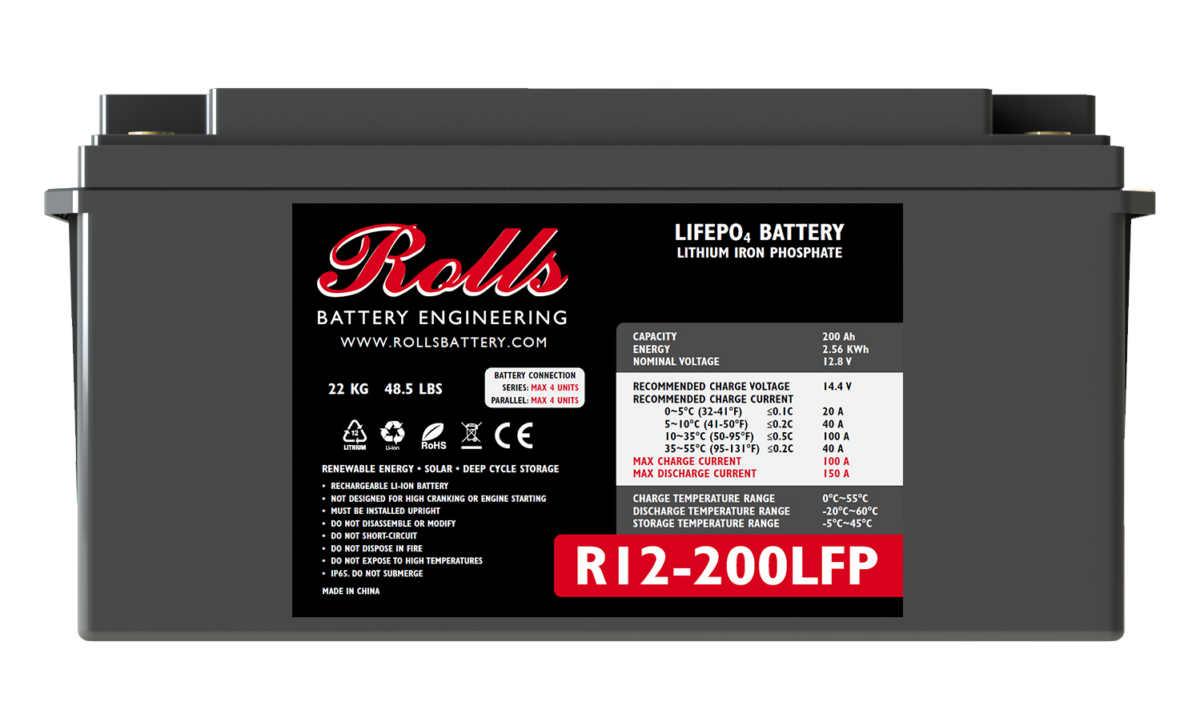 Rolls VB24-200LFP 24V 200Ah LiFePO4 Battery