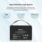 Refurbished 12V 100Ah Lithium Iron Phosphate Battery w/ Bluetooth