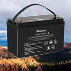 Refurbished 12V 100Ah Lithium Iron Phosphate Battery w/ Bluetooth