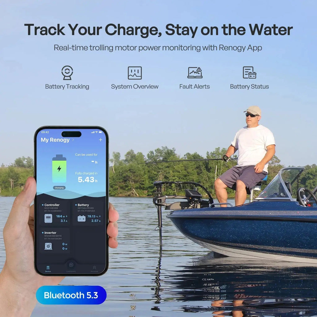 12V 100Ah Trolling Motor Lithium Iron Phosphate Battery with Bluetooth | Core Series