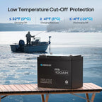 12V 100Ah Trolling Motor Lithium Iron Phosphate Battery with Bluetooth | Core Series