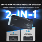 12V 200Ah Smart LiFePO4 Battery w/ Bluetooth & Self-Heating | Pro Series