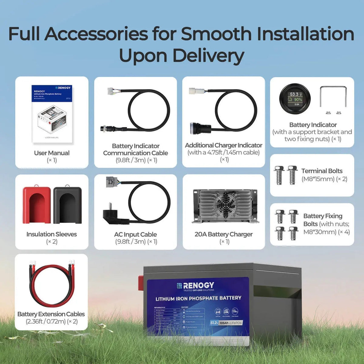 Golf Cart 48V 105Ah Lithium Iron Phosphate Battery