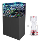 100 Gallon Fish Tank Aquarium Coral Reef Ultra Clear Glass Tank & Built in Sump