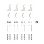 Veebath Regency Mirrored Radiator Bracket Pack