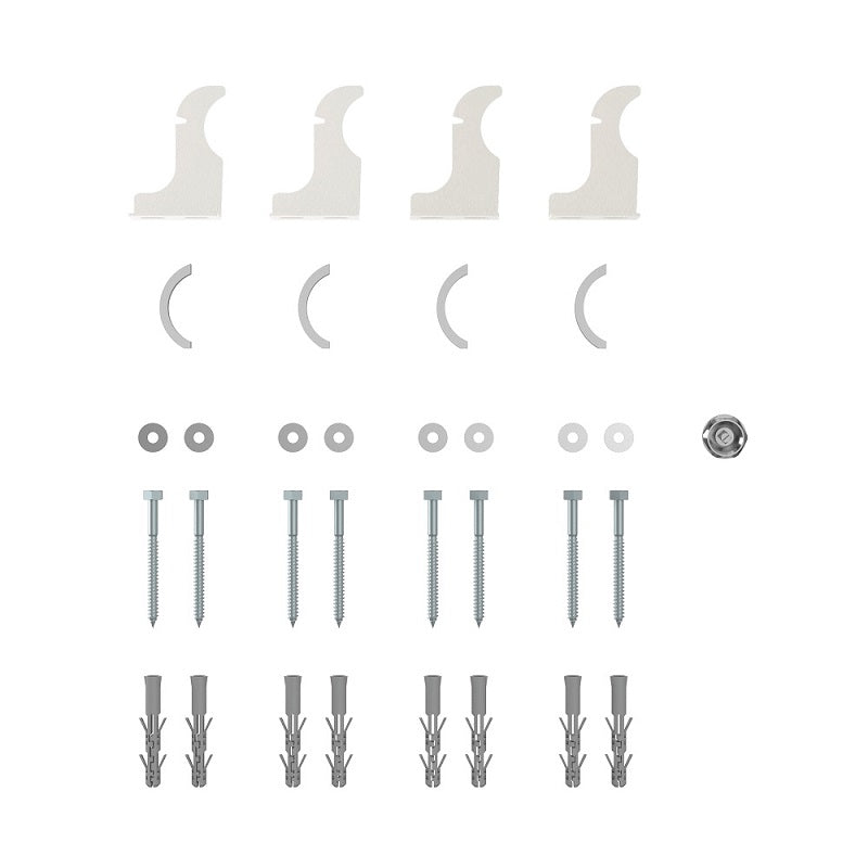 Veebath Regency Mirrored Radiator Bracket Pack