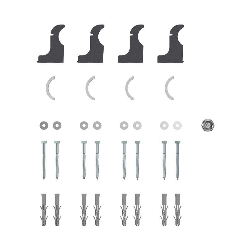 Veebath Regency Mirrored Radiator Bracket Pack