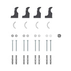 Veebath Regency Mirrored Radiator Bracket Pack