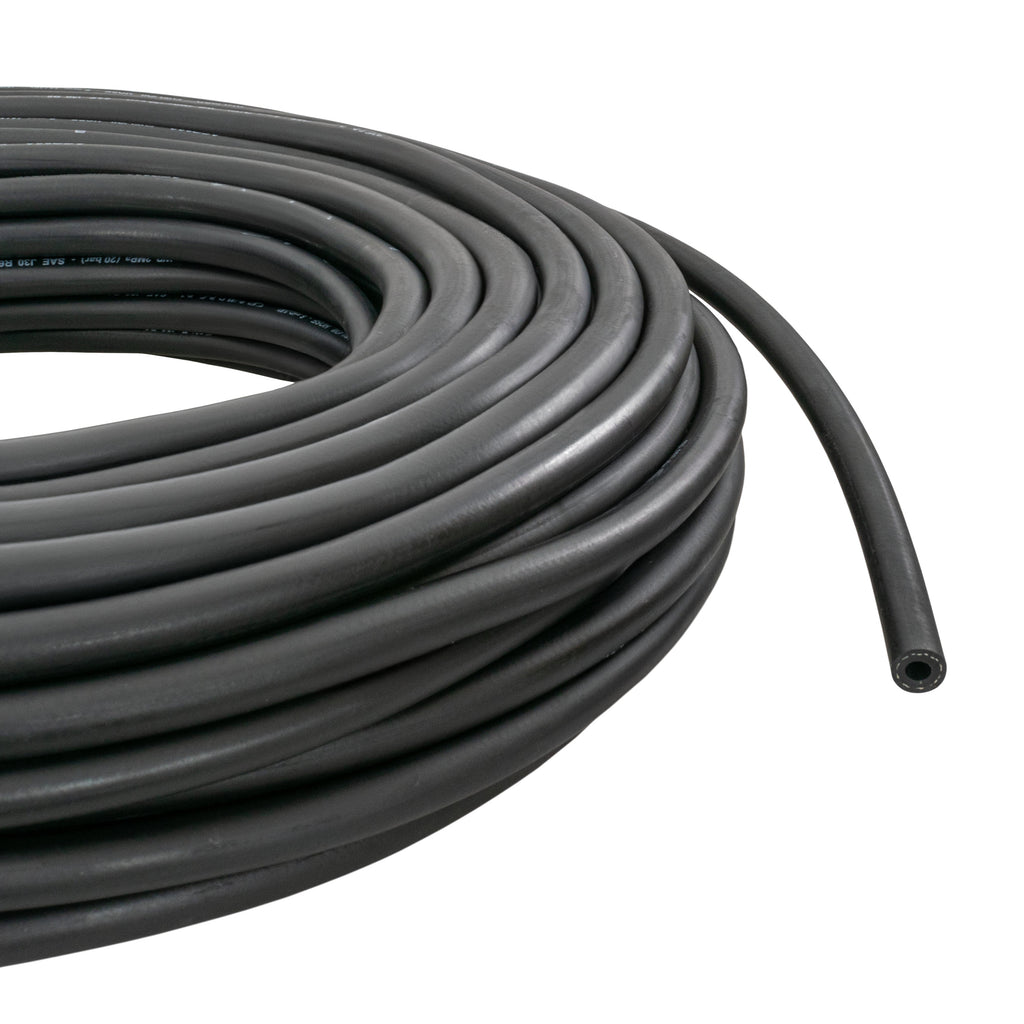 Rubber 4mm Braided Fuel, Oil Hose SAE J30 R6
