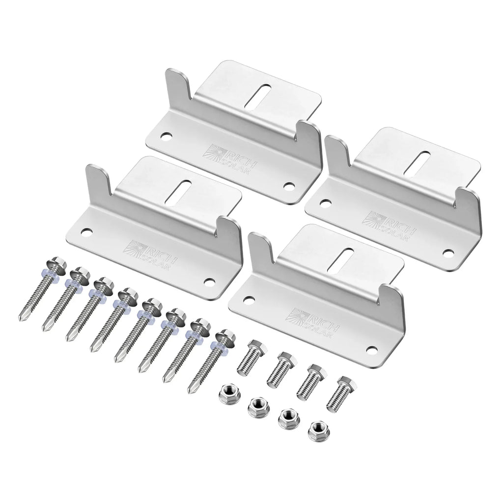 Rich Solar Mounting Hardware Z Brackets - Off Grid Stores