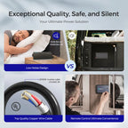 2000W 12V Pure Sine Wave Inverter with UPS Transfer Switch and Built-in Bluetooth