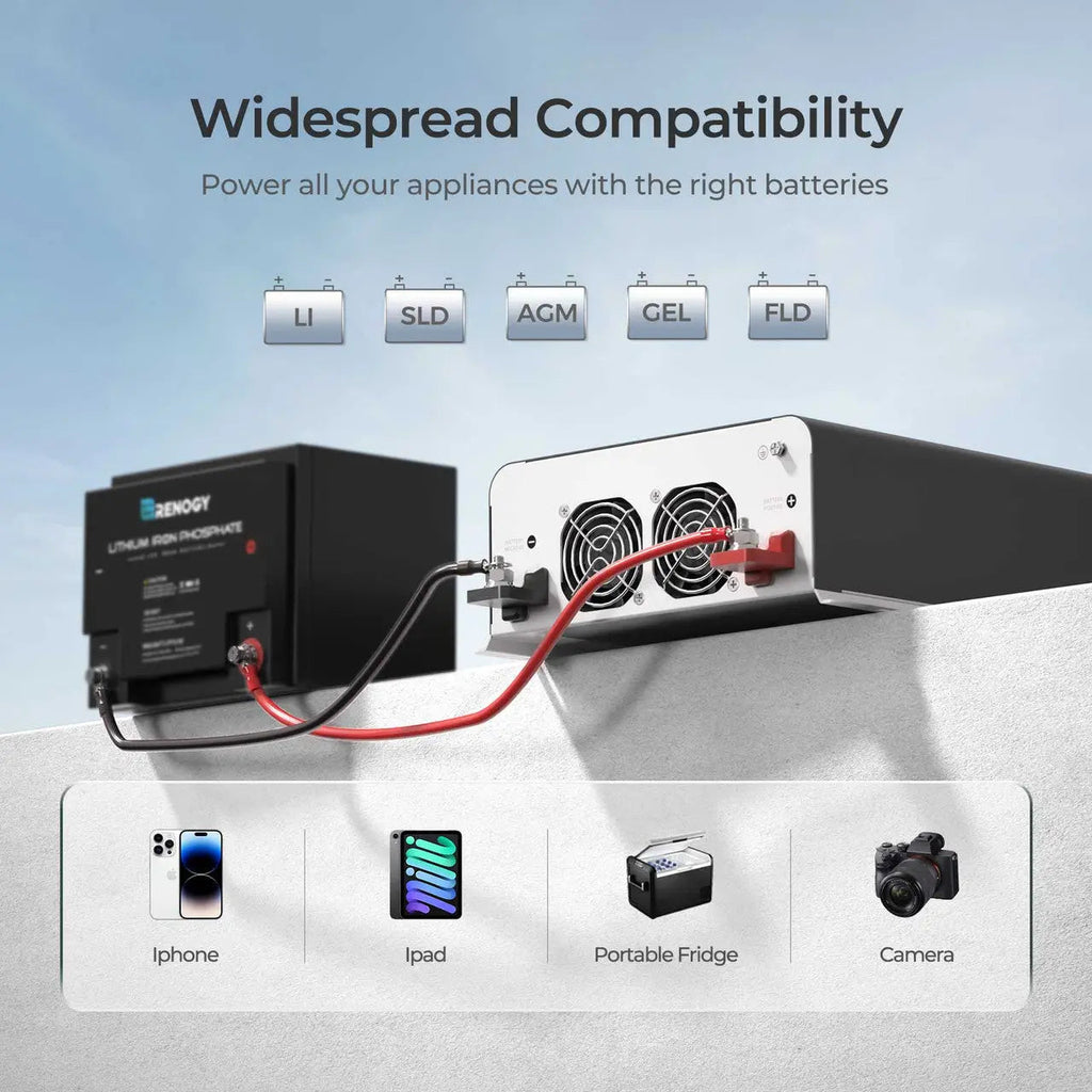 3000W/2000W/1000W 12V Pure Sine Wave Inverter with UPS Transfer Switch