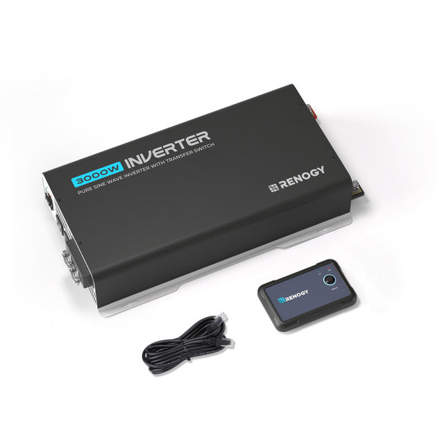 3000W/2000W/1000W 12V Pure Sine Wave Inverter with UPS Transfer Switch