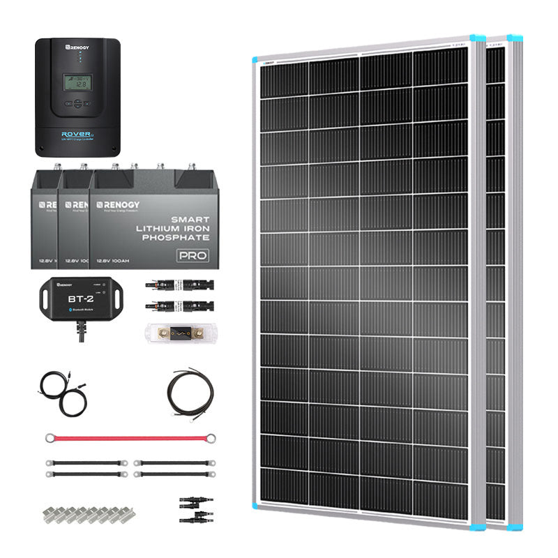 800W 12V Complete Solar Panel Kit with 3.6kWh Battery