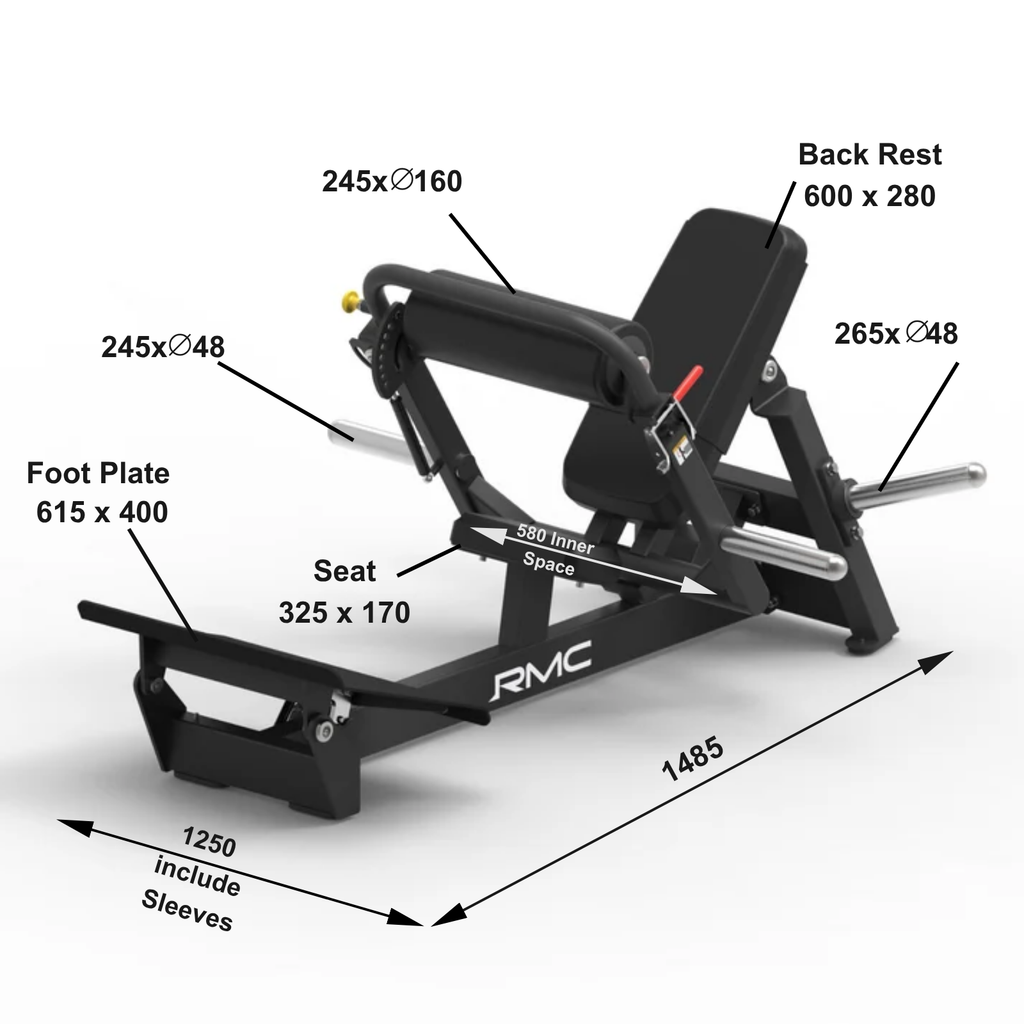 RMC Glute Drive Hip Thruster - Plate Loaded - VOLTZ-X Series