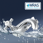 Ripple Basin Mixer Tap with Push Button Waste
