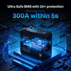 12V 100Ah Trolling Motor Lithium Iron Phosphate Battery with Bluetooth | Core Series