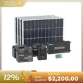 400W 12V Complete Solar Panel Kit with 3.6kWh Battery
