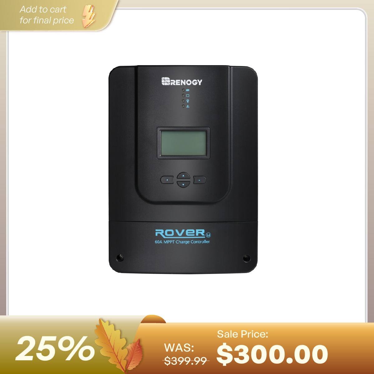 Rover 60 Amp MPPT Solar Charge Controller