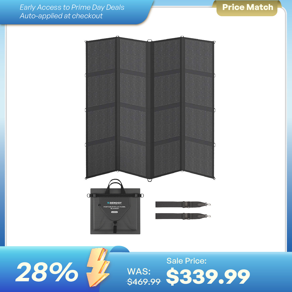 200/400W N-Type Portable Solar Panel Blanket
