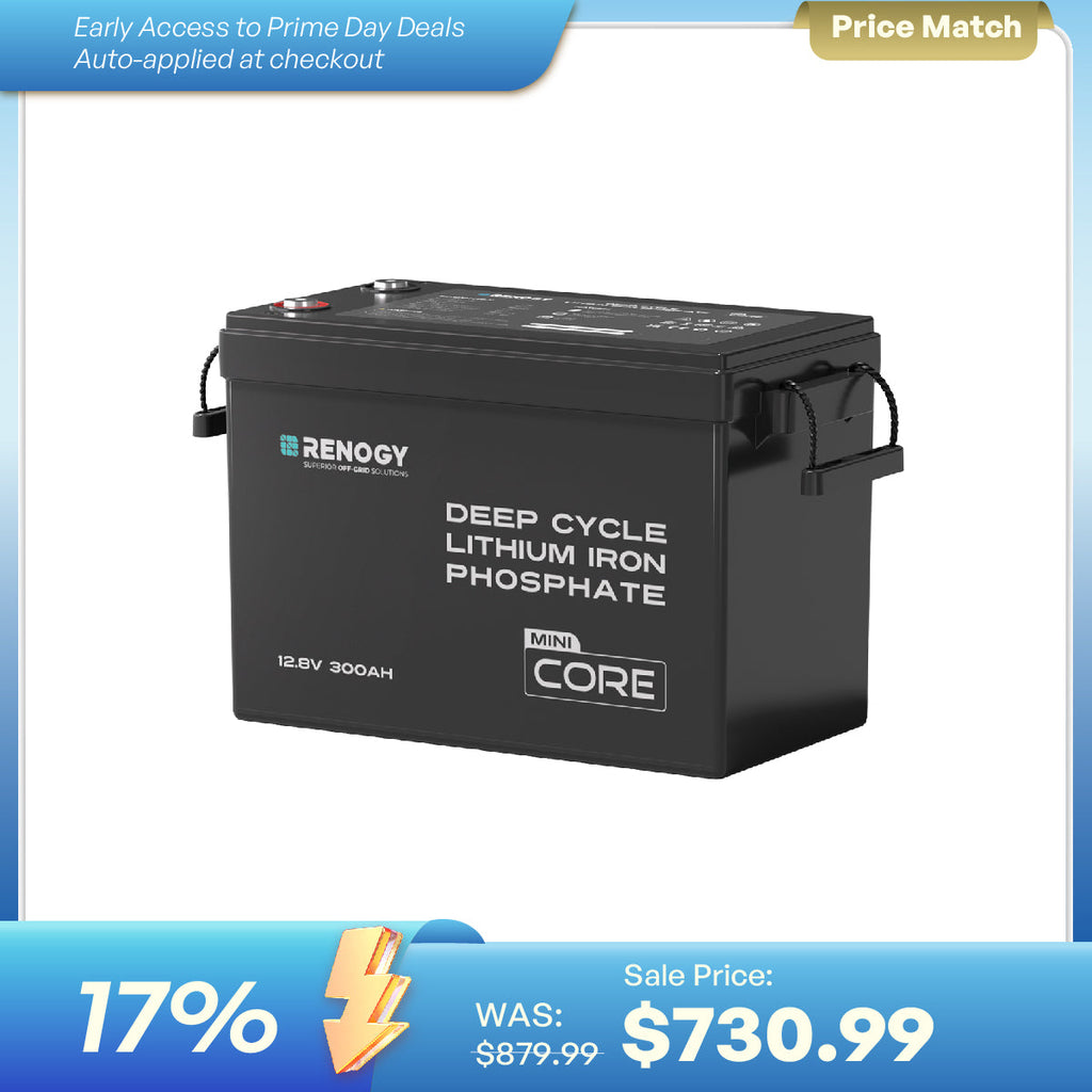 Renogy Core Mini - LiFePO4 12.8V  300/200/100Ah Lithium Batteries
