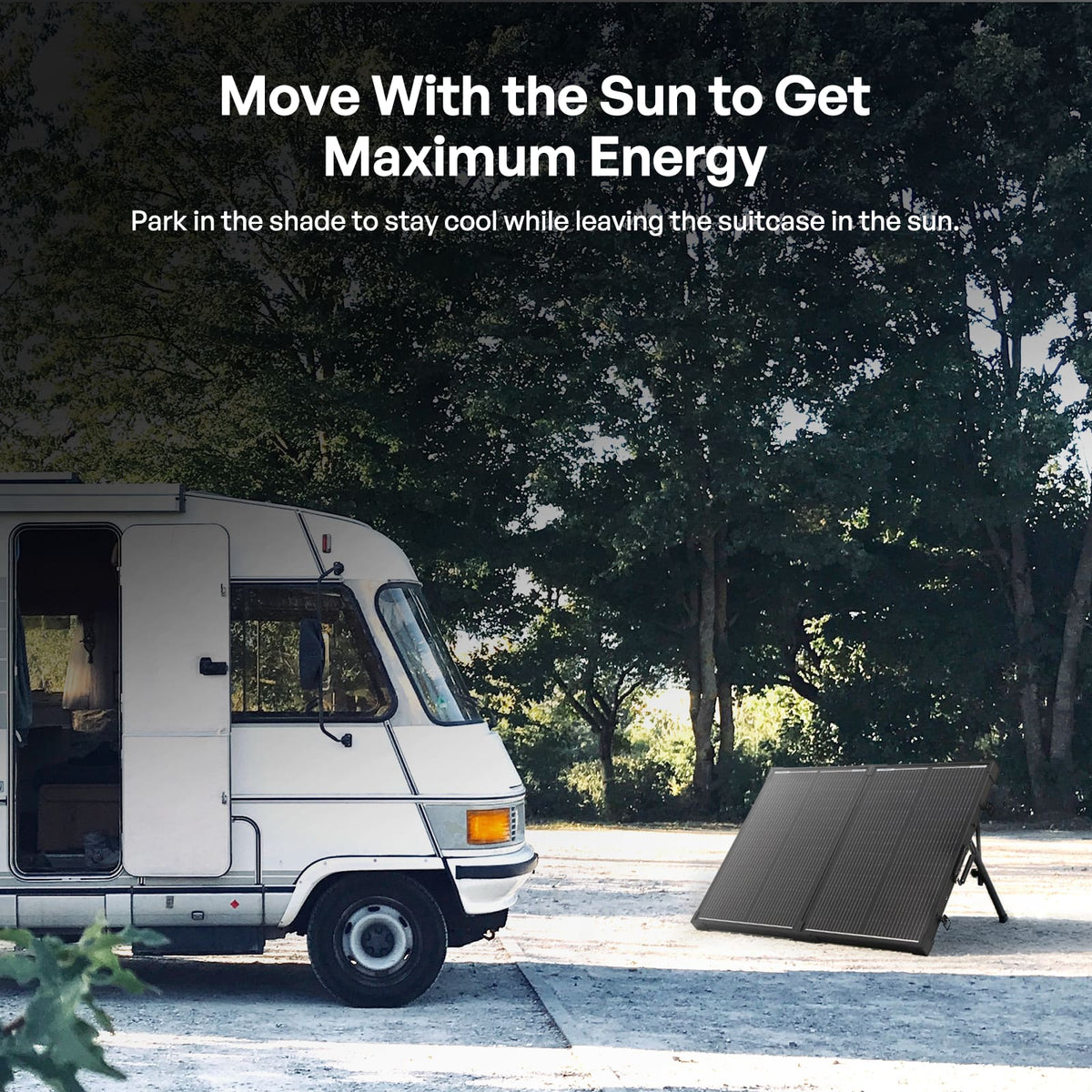 100W 12V N-Type Portable Solar Panel Suitcase Kit with 20A PWM Controller