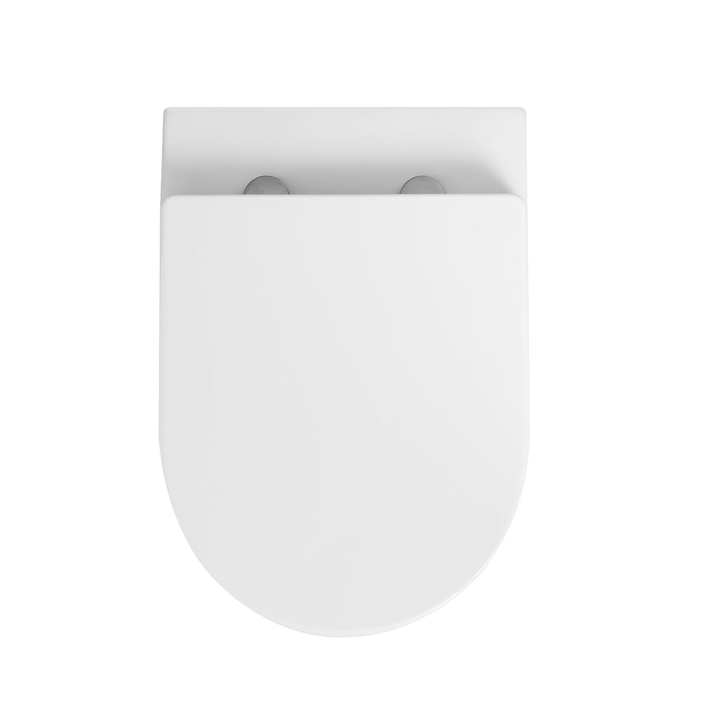 Rimini Rimless Back to wall Toilet With Soft Close Seat - White