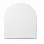 Rimini Modern D Shape Soft Close Toilet Seat - White