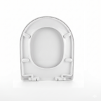 Rimini Modern D Shape Soft Close Toilet Seat - White