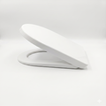 Rimini Modern D Shape Soft Close Toilet Seat - White
