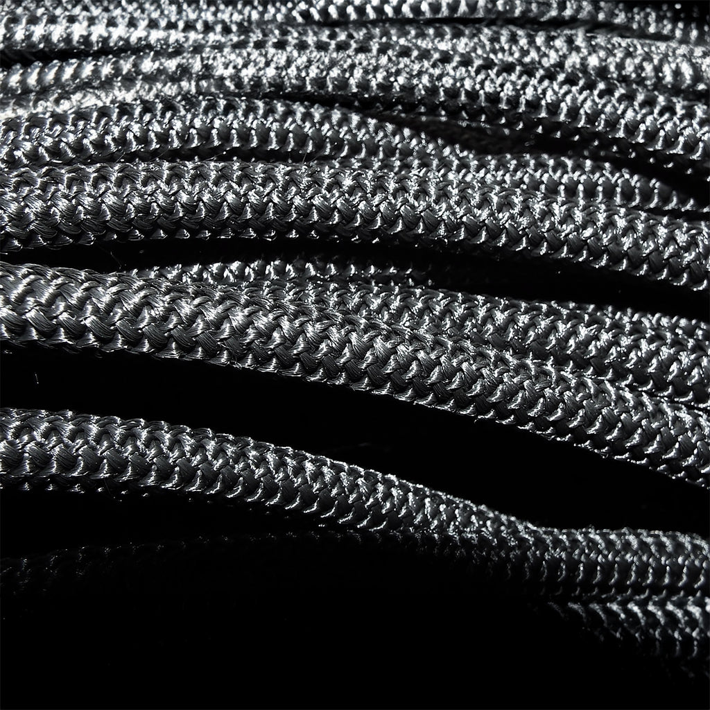 Grey S-Grade Tarpaulin with 10m of 6mm Bungee Rope and 10 x Screw Type Tarp Clips