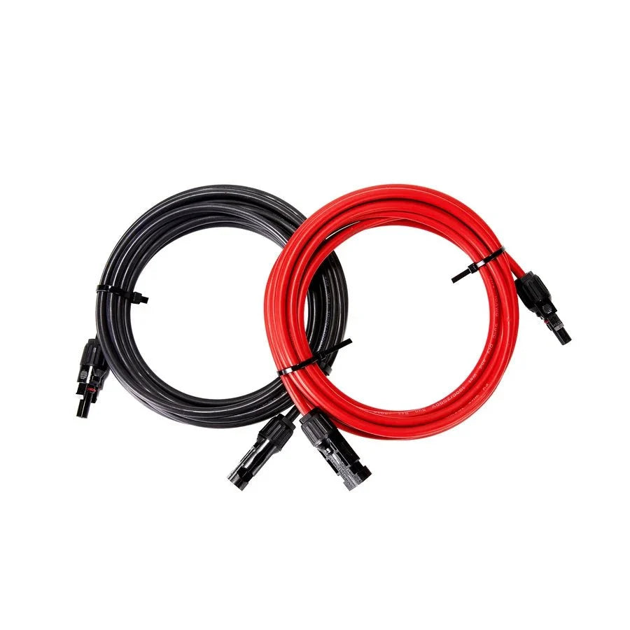 Rich Solar 10 Gauge (10AWG) 50 Feet Solar Panel Extension Cable Wire With Solar Connectors
