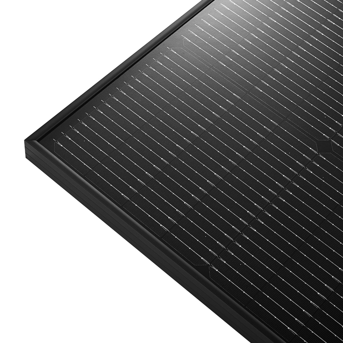 MEGA 250 PRO ONYX | 250 Watt 24 Volt Solar Panel | Premium 24V Off-Grid Solar Panel for Campers, Tiny Homes, Cabins | 25-Year Output Warranty | UL Certified