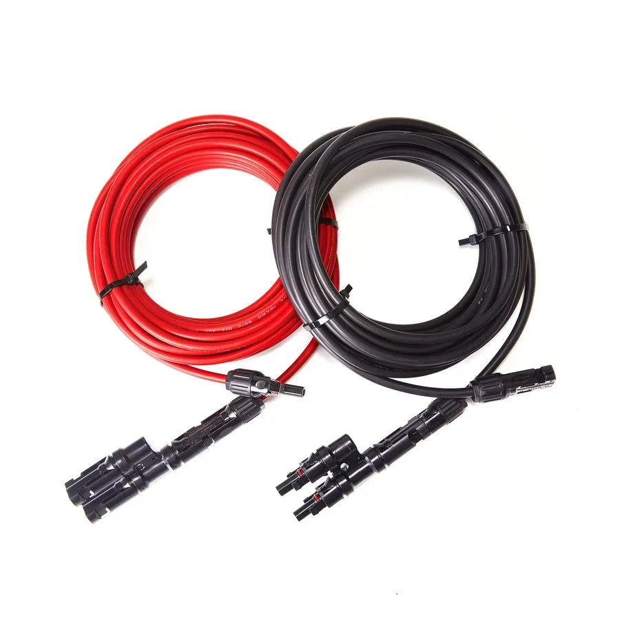 Rich Solar 10 Gauge 50 Feet Solar Extension Cable And Parallel Connectors