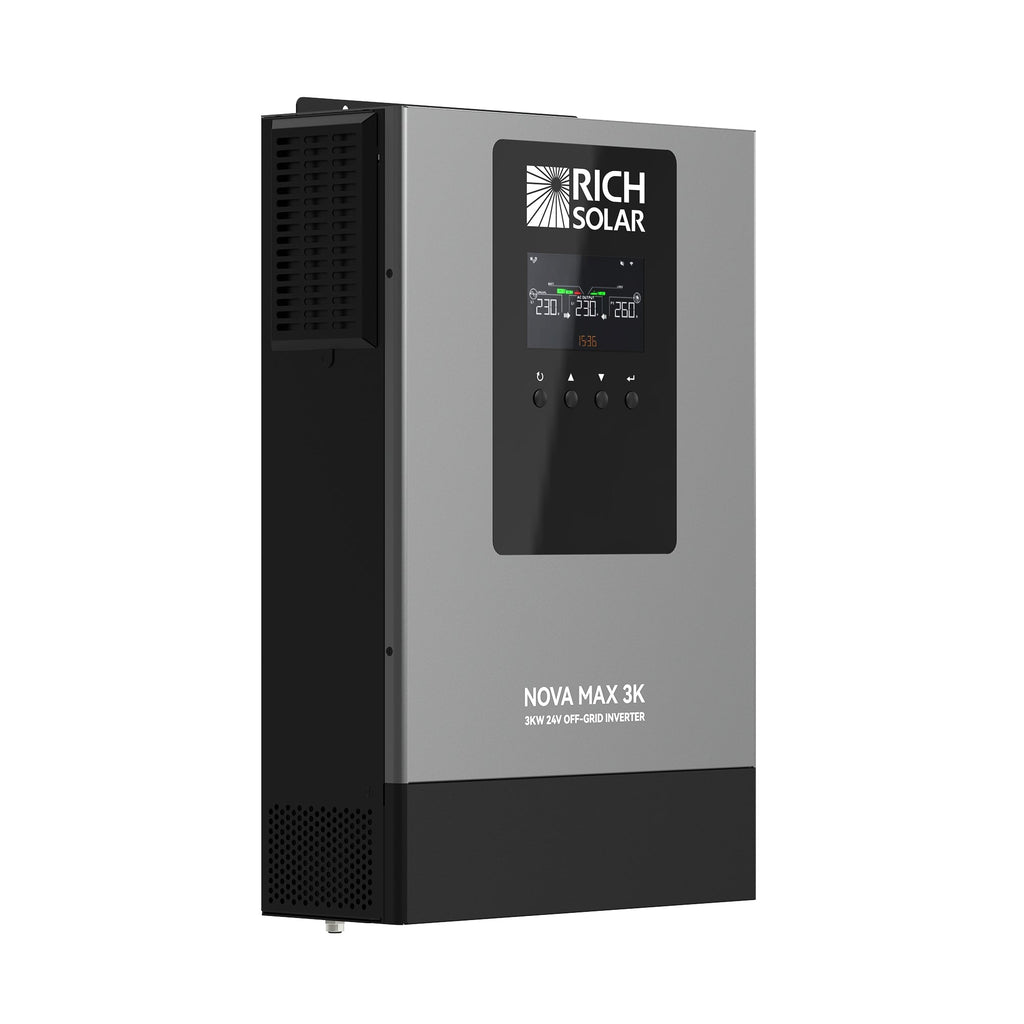 NOVA MAX 3K 2026 | 24V 3000W Off-Grid Hybrid Inverter | Pure Sine Wave Power for RVs, Campers, Vans, Trailers, Boats & Off-Grid Systems