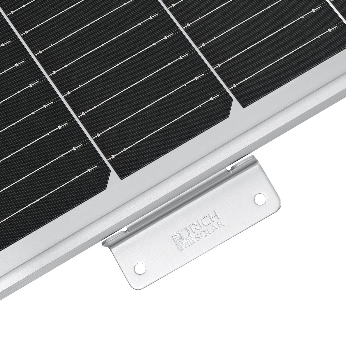 MEGA 100 WITH 3/4" Z BRACKETS | 12V 100W Solar Panel for RV, Boat, Cabins | 22.6% Efficiency, 25-Year Warranty | UL Certified | Pallet Orders Only (44PCS)