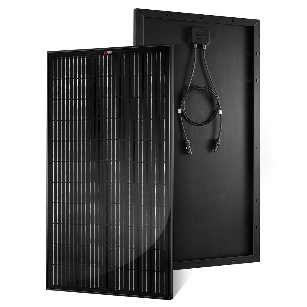 MEGA 100 ONYX | 100 Watt Solar Panel | Premier 12V Off-Grid Solar Panel for Vans, Campers, Boats | 25-Year Output Warranty | UL Certified