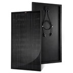 MEGA 100 ONYX | 100 Watt Solar Panel | Premier 12V Off-Grid Solar Panel for Vans, Campers, Boats | 25-Year Output Warranty | UL Certified