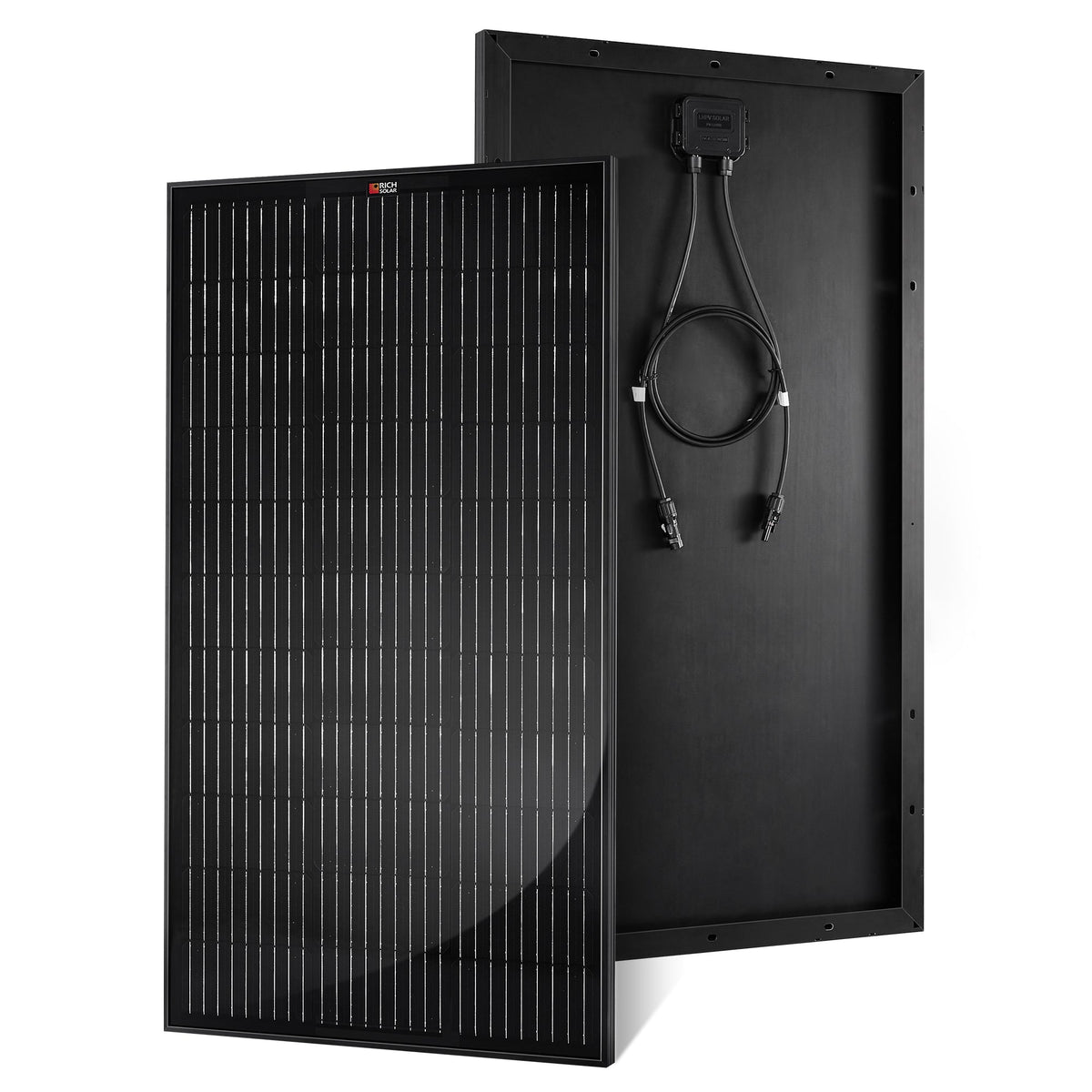 MEGA 100 ONYX | 100 Watt Solar Panel | Premier 12V Off-Grid Solar Panel for Vans, Campers, Boats | 25-Year Output Warranty | UL Certified
